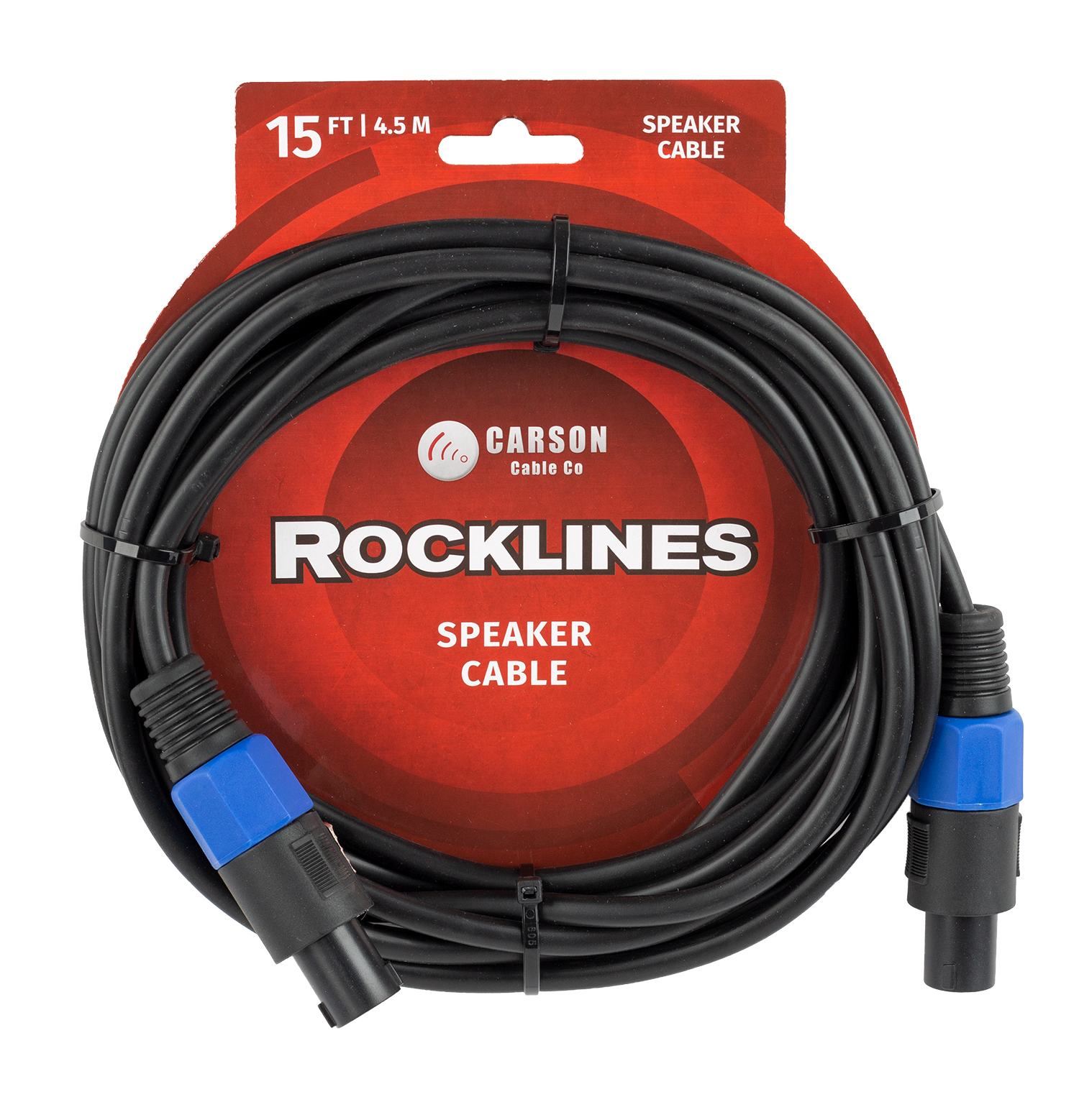 Carson | RSN15 | 15 ft Speaker Cable | Black Carson | RSN15 | 15 ft Speaker Cable | Black